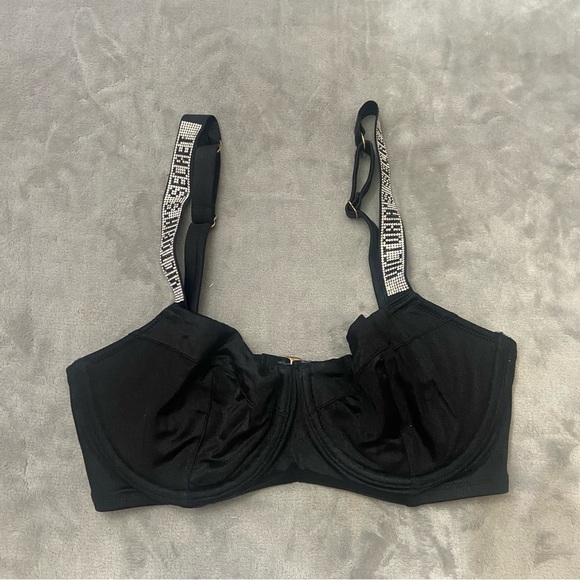 New! Victoria’s Secret Shine Strap Unlined Push Up Bikini Swim Top 4475 - Picture 3 of 8